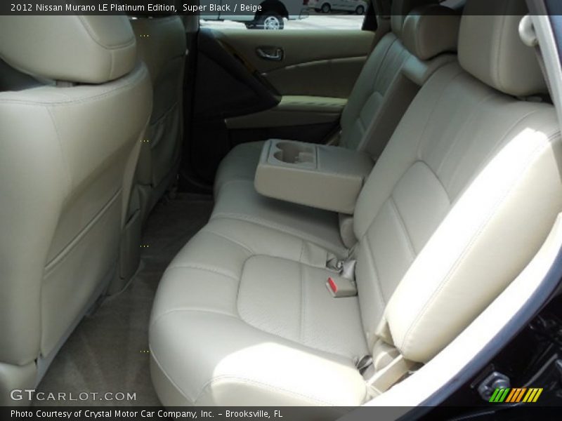Super Black / Beige 2012 Nissan Murano LE Platinum Edition