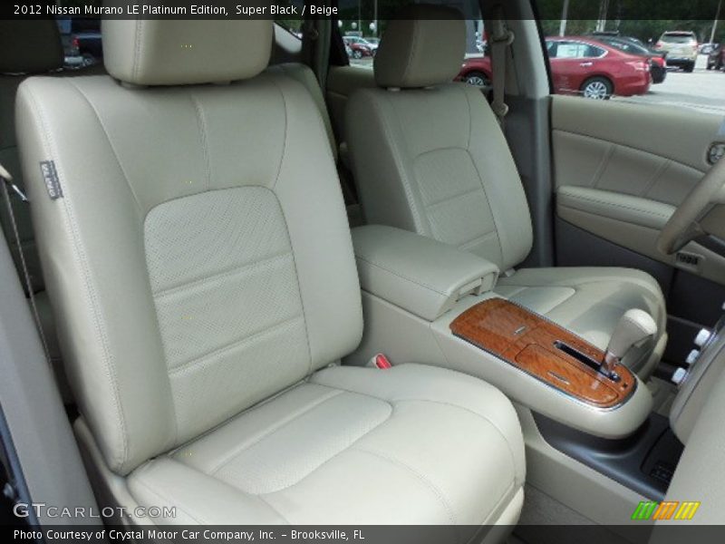 Super Black / Beige 2012 Nissan Murano LE Platinum Edition