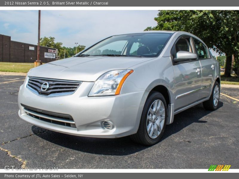 Brilliant Silver Metallic / Charcoal 2012 Nissan Sentra 2.0 S