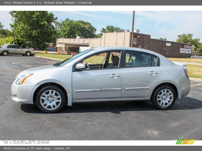 Brilliant Silver Metallic / Charcoal 2012 Nissan Sentra 2.0 S