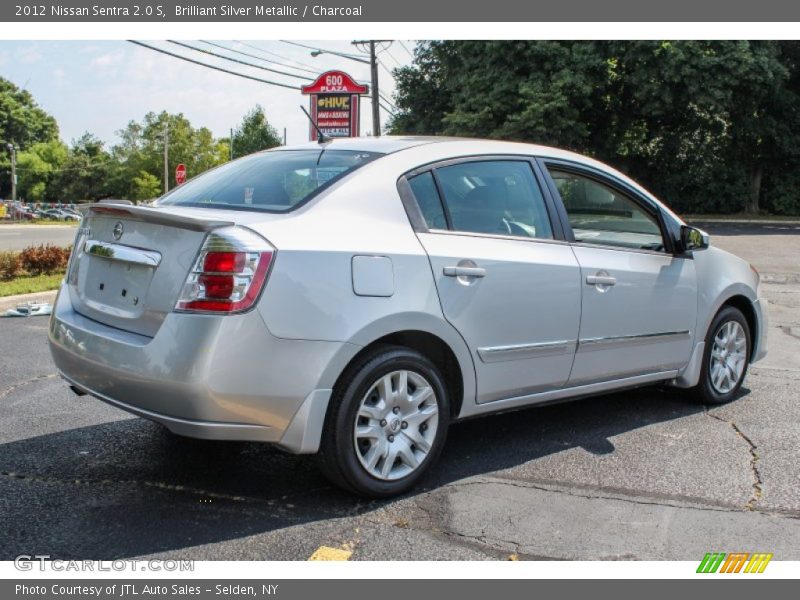 Brilliant Silver Metallic / Charcoal 2012 Nissan Sentra 2.0 S