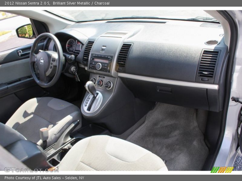 Brilliant Silver Metallic / Charcoal 2012 Nissan Sentra 2.0 S