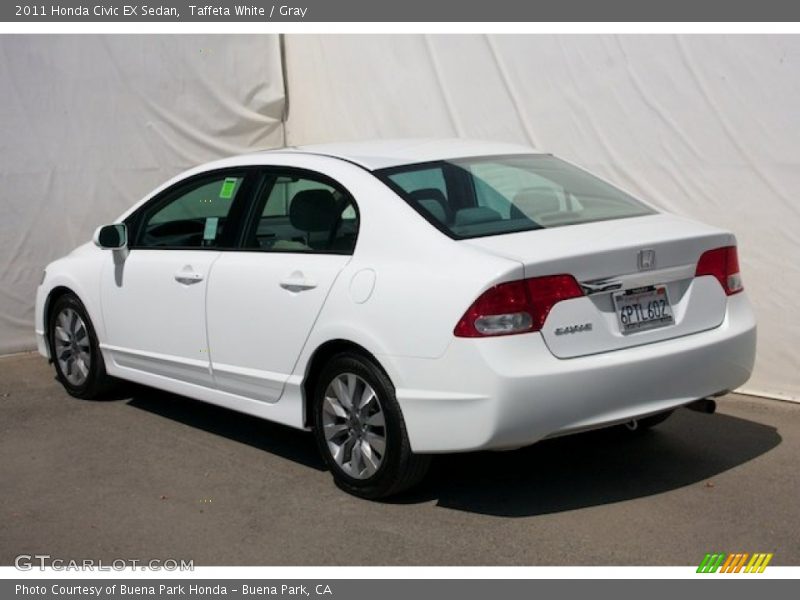 Taffeta White / Gray 2011 Honda Civic EX Sedan