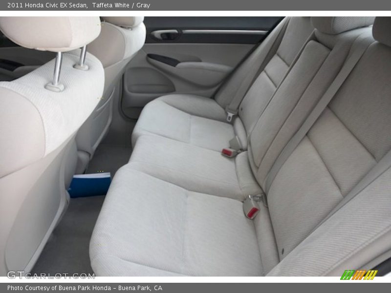 Taffeta White / Gray 2011 Honda Civic EX Sedan