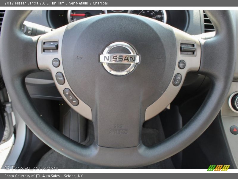 Brilliant Silver Metallic / Charcoal 2012 Nissan Sentra 2.0 S