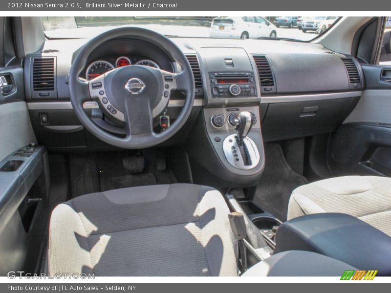 Brilliant Silver Metallic / Charcoal 2012 Nissan Sentra 2.0 S