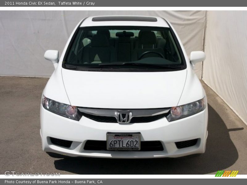 Taffeta White / Gray 2011 Honda Civic EX Sedan
