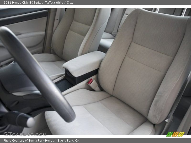 Taffeta White / Gray 2011 Honda Civic EX Sedan