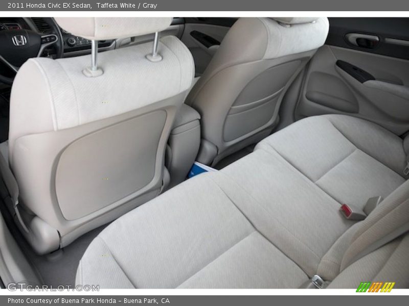 Taffeta White / Gray 2011 Honda Civic EX Sedan