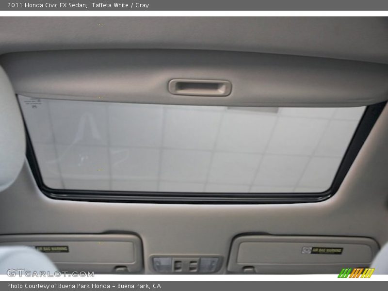 Taffeta White / Gray 2011 Honda Civic EX Sedan