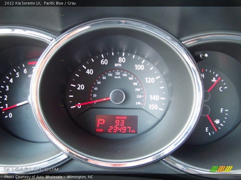 Pacific Blue / Gray 2012 Kia Sorento LX