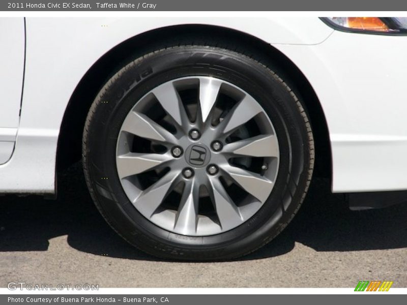 Taffeta White / Gray 2011 Honda Civic EX Sedan