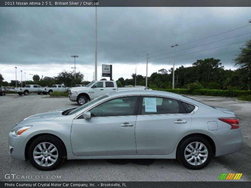 Brilliant Silver / Charcoal 2013 Nissan Altima 2.5 S