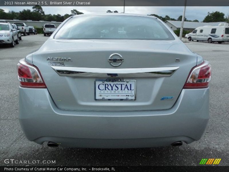 Brilliant Silver / Charcoal 2013 Nissan Altima 2.5 S