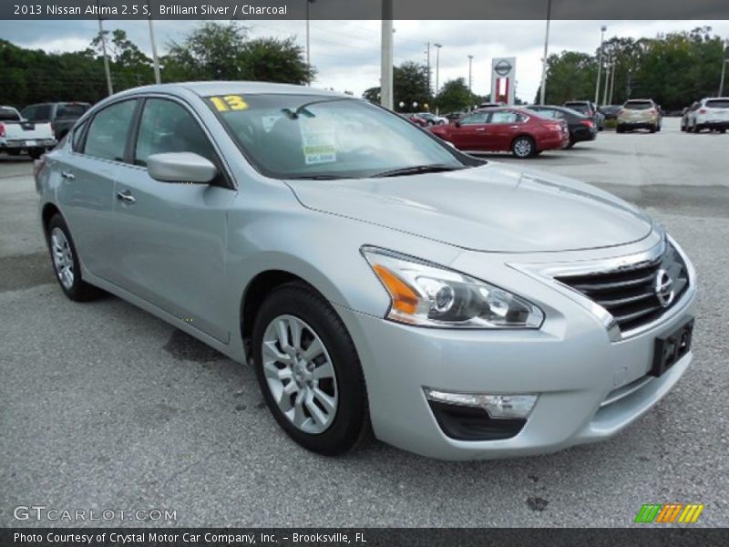 Brilliant Silver / Charcoal 2013 Nissan Altima 2.5 S