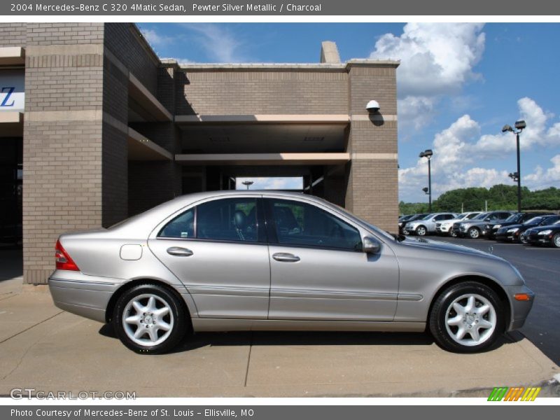 Pewter Silver Metallic / Charcoal 2004 Mercedes-Benz C 320 4Matic Sedan