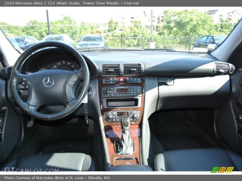 Pewter Silver Metallic / Charcoal 2004 Mercedes-Benz C 320 4Matic Sedan
