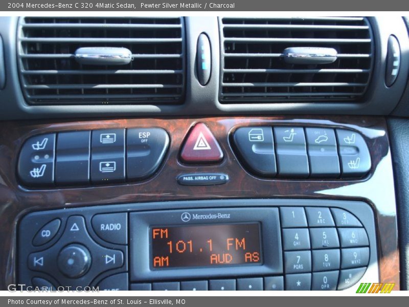 Pewter Silver Metallic / Charcoal 2004 Mercedes-Benz C 320 4Matic Sedan