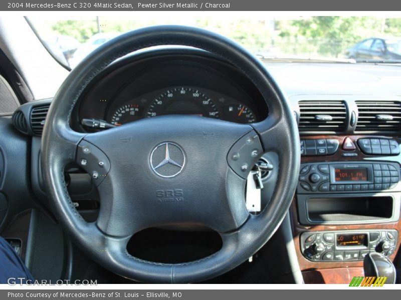 Pewter Silver Metallic / Charcoal 2004 Mercedes-Benz C 320 4Matic Sedan