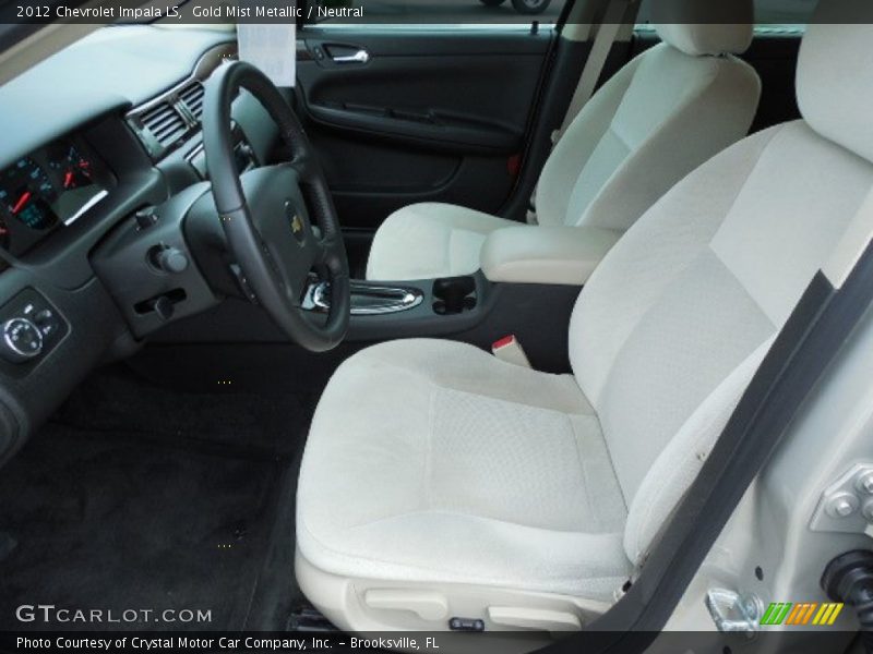 Gold Mist Metallic / Neutral 2012 Chevrolet Impala LS