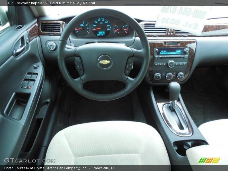 Gold Mist Metallic / Neutral 2012 Chevrolet Impala LS