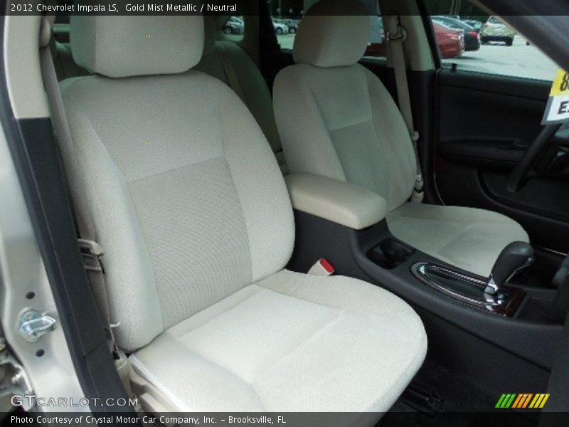 Gold Mist Metallic / Neutral 2012 Chevrolet Impala LS