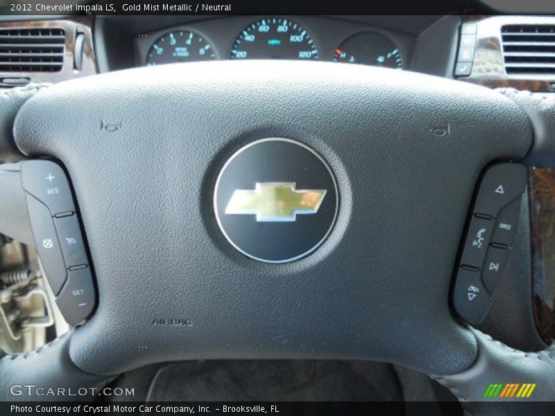 Gold Mist Metallic / Neutral 2012 Chevrolet Impala LS