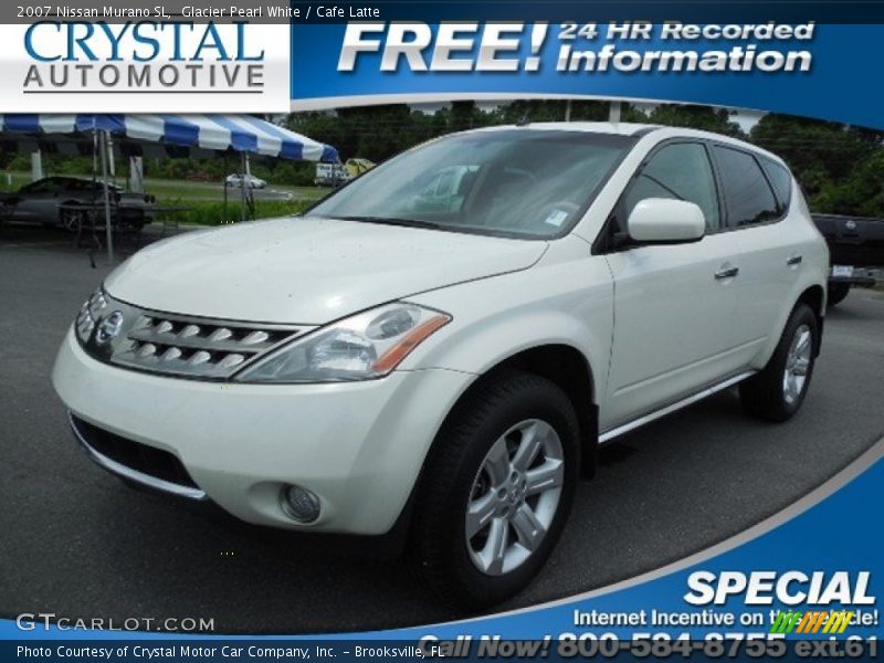 Glacier Pearl White / Cafe Latte 2007 Nissan Murano SL