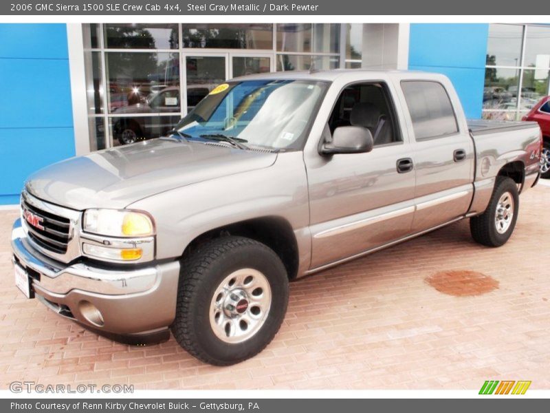 Steel Gray Metallic / Dark Pewter 2006 GMC Sierra 1500 SLE Crew Cab 4x4