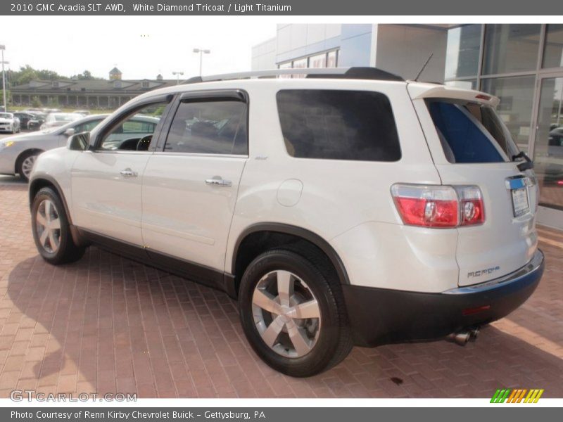 White Diamond Tricoat / Light Titanium 2010 GMC Acadia SLT AWD
