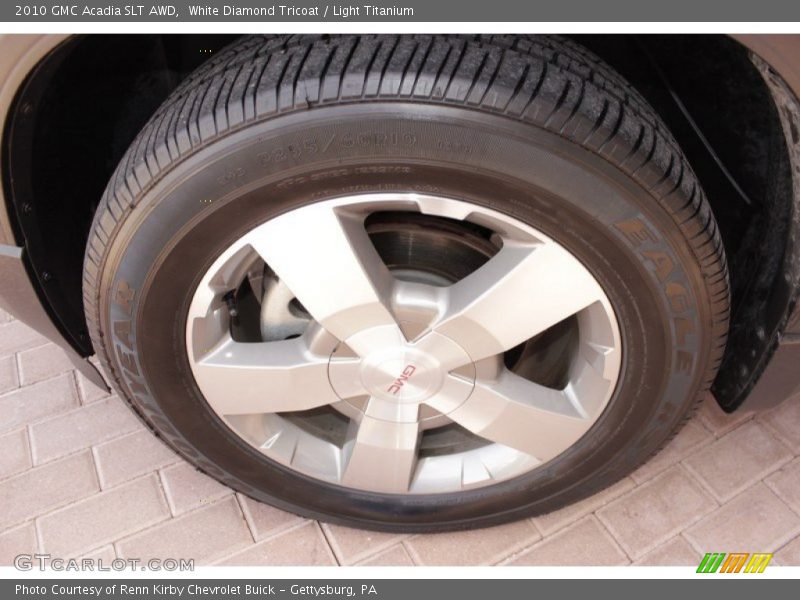 White Diamond Tricoat / Light Titanium 2010 GMC Acadia SLT AWD