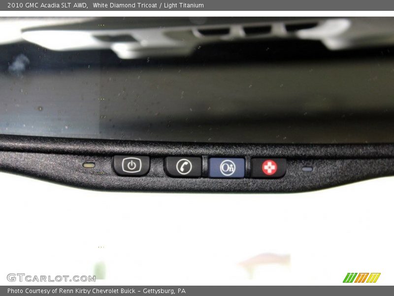White Diamond Tricoat / Light Titanium 2010 GMC Acadia SLT AWD