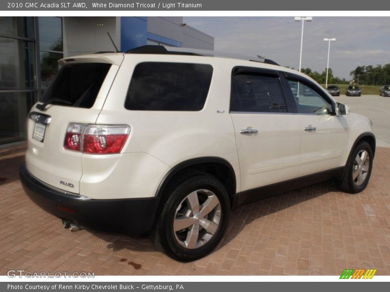 White Diamond Tricoat / Light Titanium 2010 GMC Acadia SLT AWD