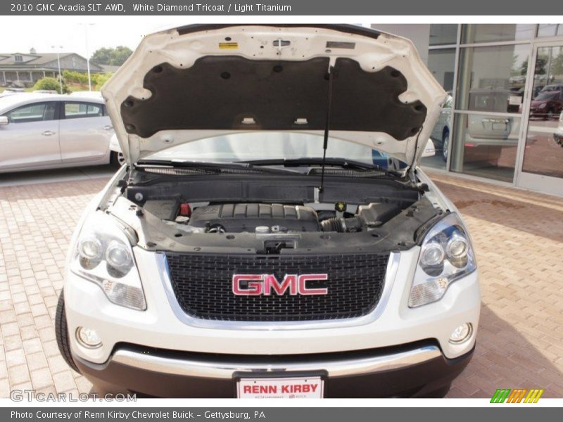 White Diamond Tricoat / Light Titanium 2010 GMC Acadia SLT AWD