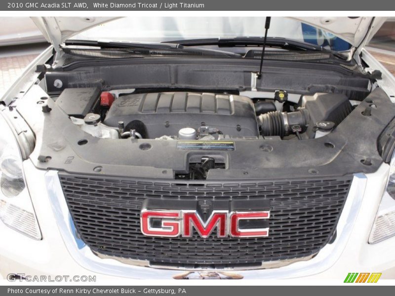 White Diamond Tricoat / Light Titanium 2010 GMC Acadia SLT AWD