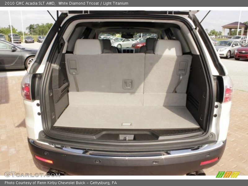 White Diamond Tricoat / Light Titanium 2010 GMC Acadia SLT AWD