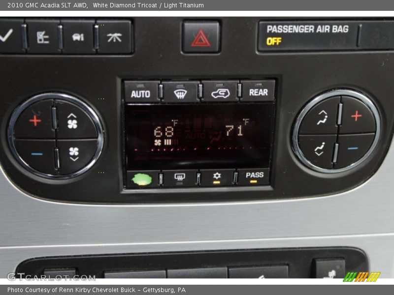 White Diamond Tricoat / Light Titanium 2010 GMC Acadia SLT AWD