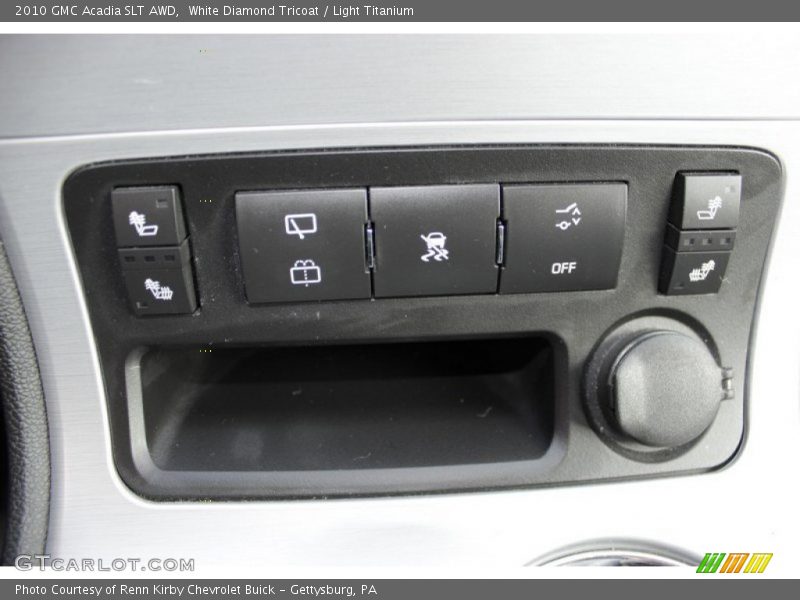 White Diamond Tricoat / Light Titanium 2010 GMC Acadia SLT AWD