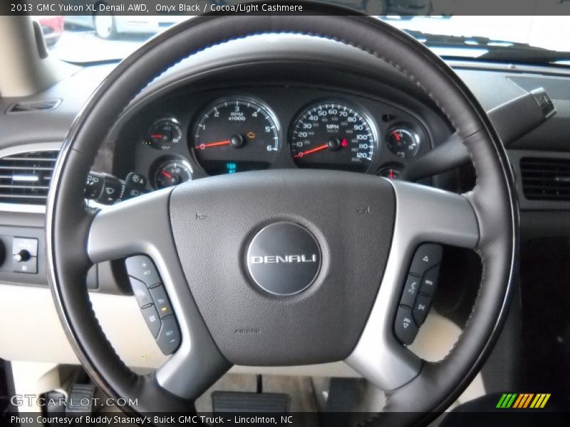 Onyx Black / Cocoa/Light Cashmere 2013 GMC Yukon XL Denali AWD