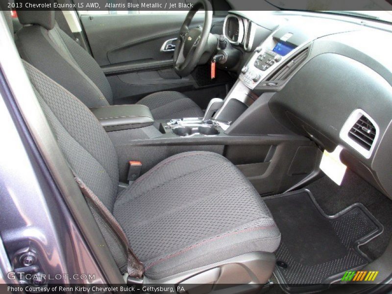 Atlantis Blue Metallic / Jet Black 2013 Chevrolet Equinox LS AWD