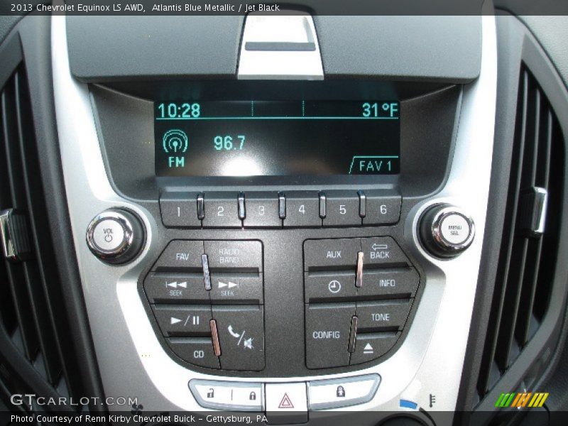 Atlantis Blue Metallic / Jet Black 2013 Chevrolet Equinox LS AWD