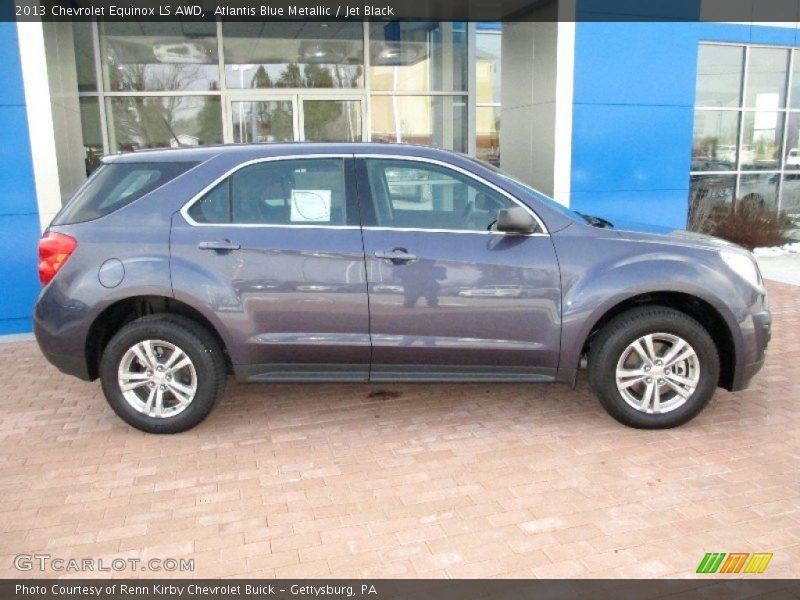 Atlantis Blue Metallic / Jet Black 2013 Chevrolet Equinox LS AWD