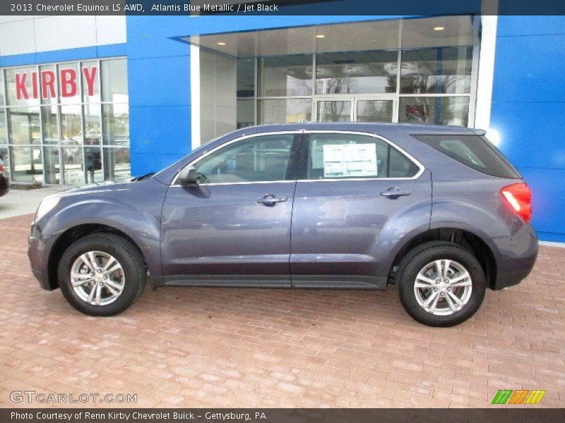 Atlantis Blue Metallic / Jet Black 2013 Chevrolet Equinox LS AWD