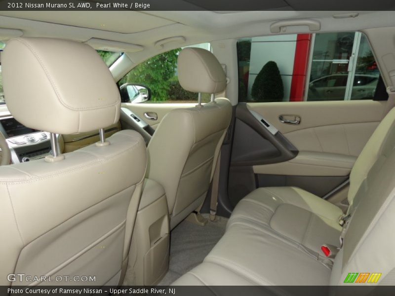 Pearl White / Beige 2012 Nissan Murano SL AWD