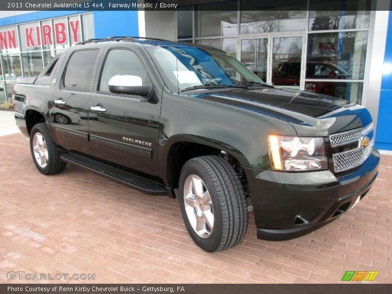 Fairway Metallic / Ebony 2013 Chevrolet Avalanche LS 4x4