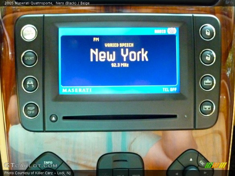 Nero (Black) / Beige 2005 Maserati Quattroporte