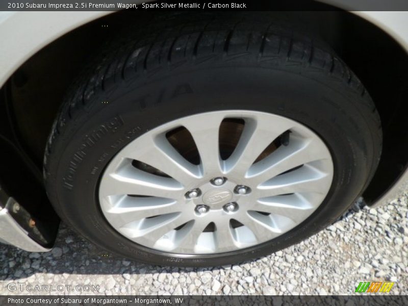 Spark Silver Metallic / Carbon Black 2010 Subaru Impreza 2.5i Premium Wagon