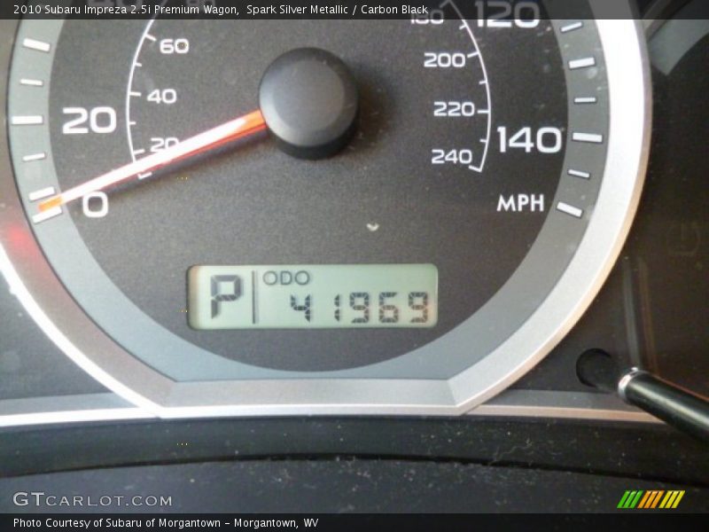 Spark Silver Metallic / Carbon Black 2010 Subaru Impreza 2.5i Premium Wagon