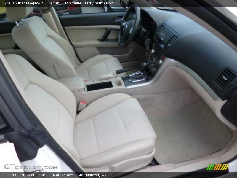 Satin White Pearl / Warm Ivory 2008 Subaru Legacy 2.5i Sedan