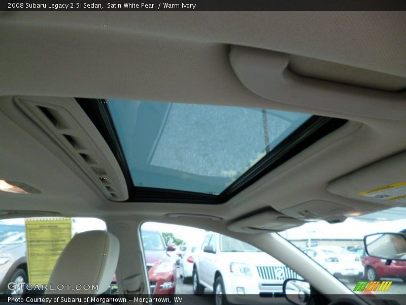 Satin White Pearl / Warm Ivory 2008 Subaru Legacy 2.5i Sedan